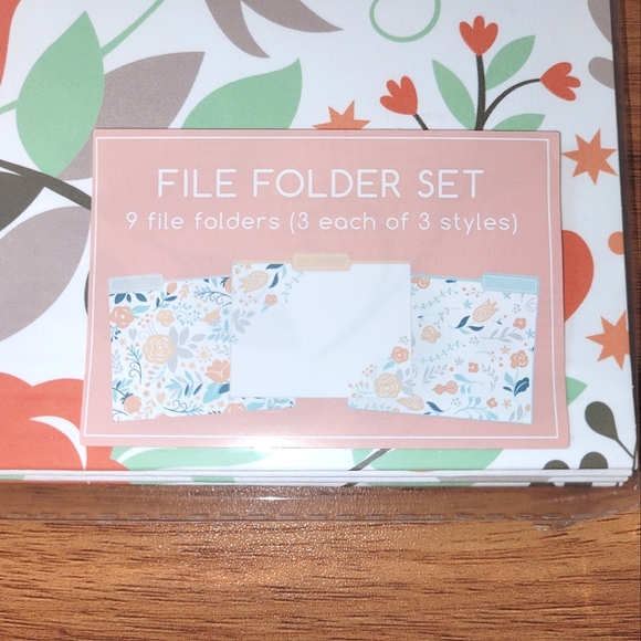 Eccolo File Folder Set. 9 file folders (3 of each style).Sale price firm - Picture 4 of 11